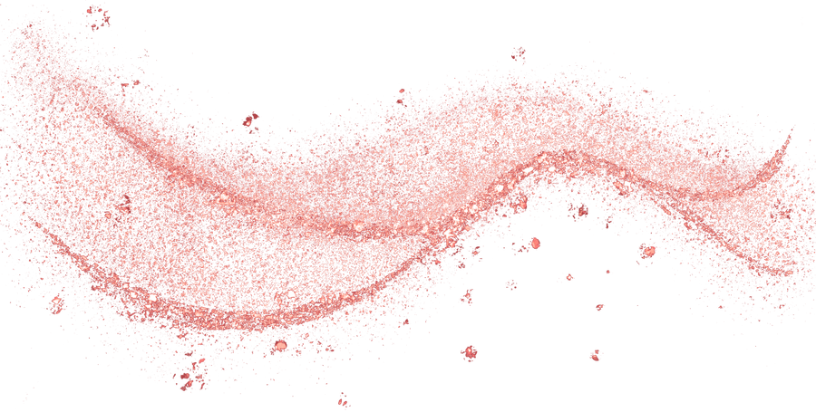 rose gold glitter curve line